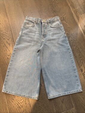 Liu Jo Light Blue Wide-Leg Cropped Jeans